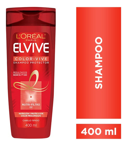 Elvive Shampoo Color Vive Cabello Teñido X 400 Ml