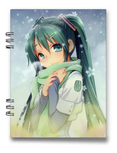 Vocaloid Miku Libreta De Dibujo Pasta Dura