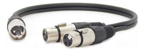 Cable Canon Xlr Macho A Dos Xlr Hembra Desbalanceado 2 Mts