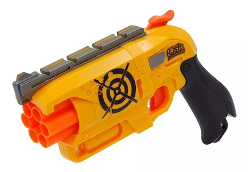 Pistola Arma Elite Dardos Blaster Gatilho Rápido Estilo Nerf