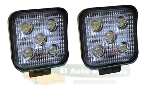 Par Mini Faros 3 Pulgadas 5 Led 1200 Lumen Luz Blanca 