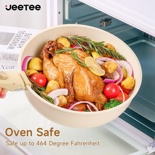 Jeetee Juego De Ollas Y Sartenes Non Stick 25pcs, Juego D...