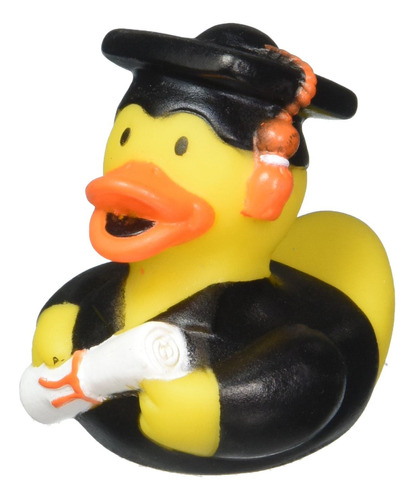 Amscan Grad Rubber Ducky Favor, 1 Pieza, 2 X 2 1/4 Pulgadas.