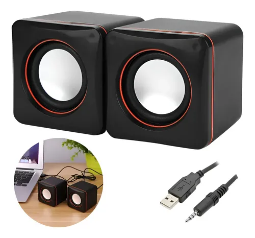 Caixa Caixinha de Som Potente Pc Notebook Subwoofer para Computador 6w USB P2 Coolmusic Preto 127/220v — R$ 23,50 em Mercado Livre, 53% OFF