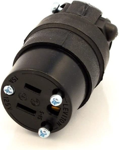 Contacto Colgante Negro 15a-125v Leviton 515cr