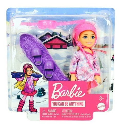 Muñeca Barbie Chelsea Can Be Snowboarder