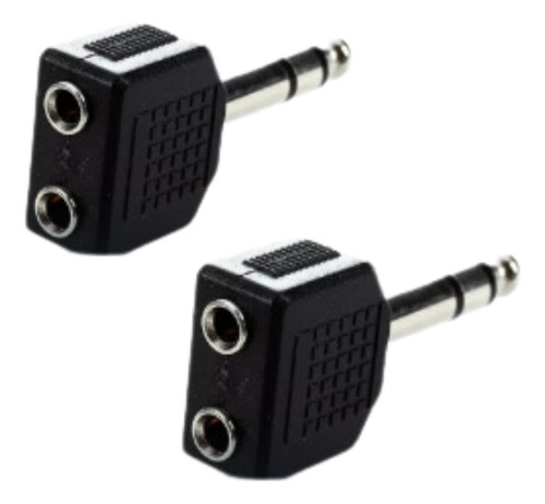 Adaptador Jack Plug 6.3 A 3.5 2 Unidades 