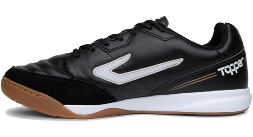 Imagem 4 de 7 de Chuteira Futsal Topper Maestro Pro 3 In Profissional Preto