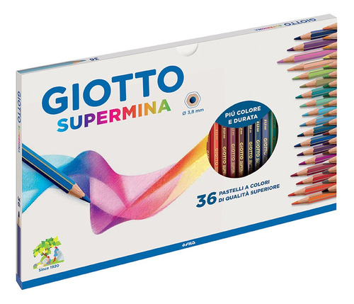 Lápiz Giotto Supermina X 36 Colores