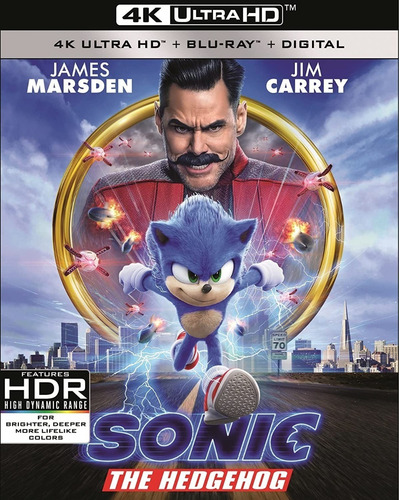 Sonic The Hedgehog La Película 4k + Blu-ray