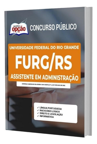 Apostila Furg Rs - Assistente Em Administração