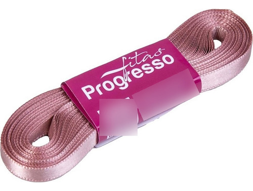 5 Peças Fita De Cetim Progresso Nº1 07mm C/10 Metros Cores Cor 1143 Rosa Velho