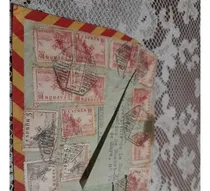 Comprar Estampillas 14 En Sobre De España De 5 Y 10.cms