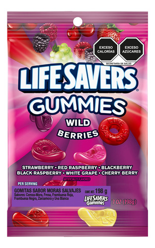 Gomitas Sabor Moras Salvajes 198g Life Savers