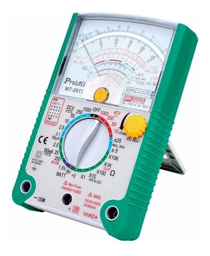 Imagen 3 de 5 de Multimetro Analogico Tester Proskit Mt2017 Profesional Lujo