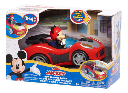 Just Play Vehículos Mickey Mouse Rev N Go - Coche De Micke.