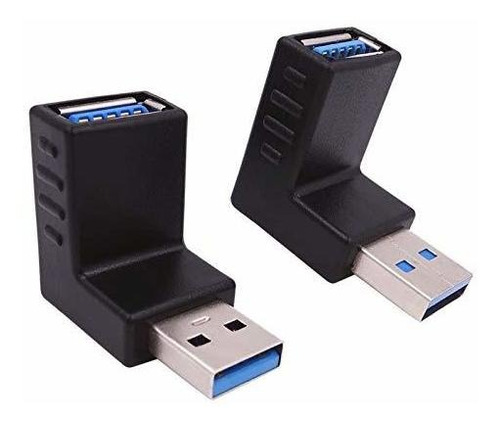 Adaptador Usb 3.0 90 Grado Dama Conector Acoplador Vertical