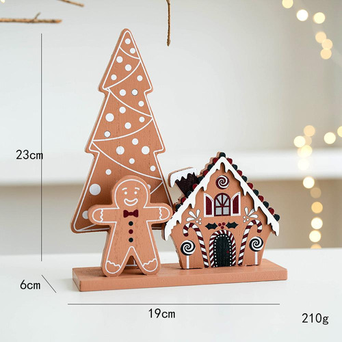 Decoración Navideña De Mesa De Árbol De 19 X 6 X 23 Cm