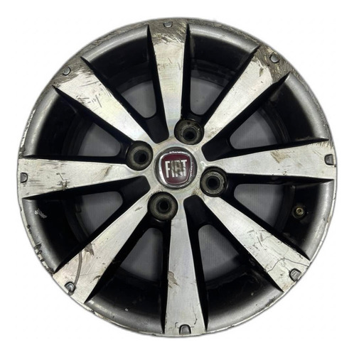 Roda Avulsa Aro 14 Fiat Palio Siena Liga Leve Com Detalhe Cinza-escuro (Usado)
