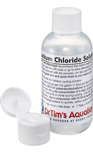 Cloruro De Amonio 60 Ml Dr Tims Para Ciclado Inicial Acuario