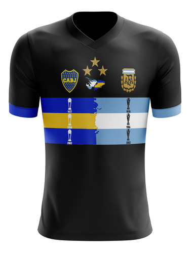 Camiseta Sublimada -tricampeón Boc-arg Sub-4 Personalizada