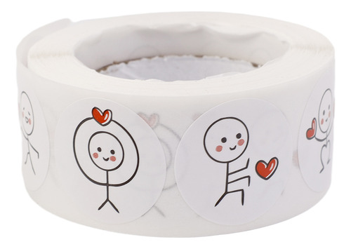 Rollo 500 Mini Etiquetas San Valentin Regalos Dulces Galleta