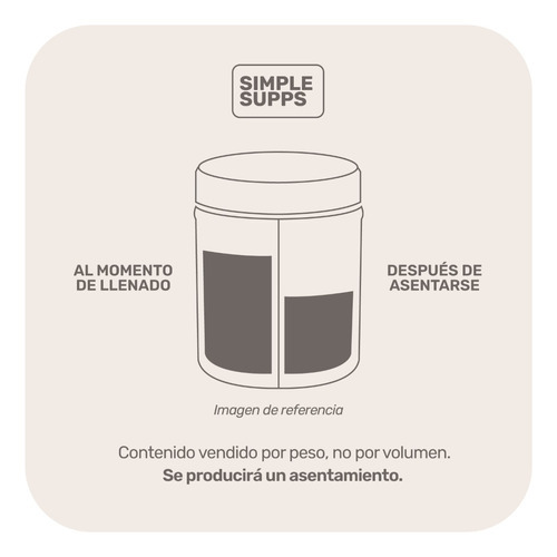 Imagen 6 de 8 de Colágeno Hidrolizado Polvo Simplesupps 475gr 47.7 Porciones Sabor Neutro