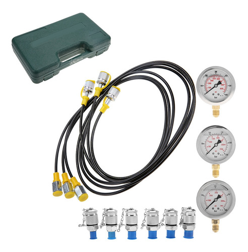 Kit De Teste De Pressão Hidráulica De Escavadeira Com Ponto