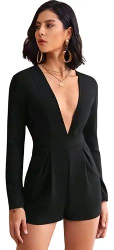 Enterizo Corto Negro MercadoLibre
