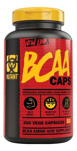 Mutant Bcaa 200 Capsulas / 50 Servicios Sabor N/A