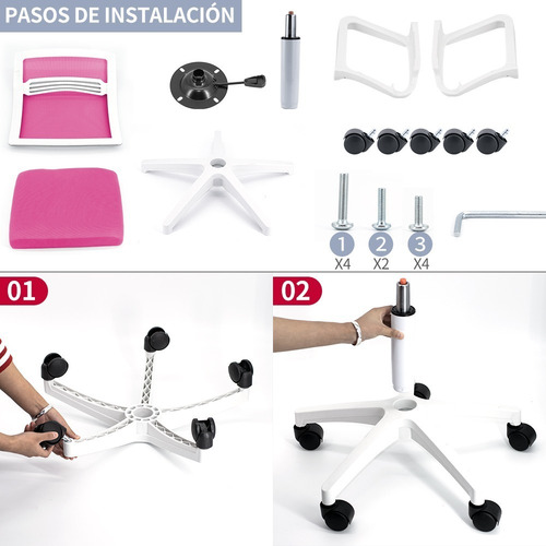 Silla Ejecutiva Con Respaldo Y Giro, Regulable, Para Oficina