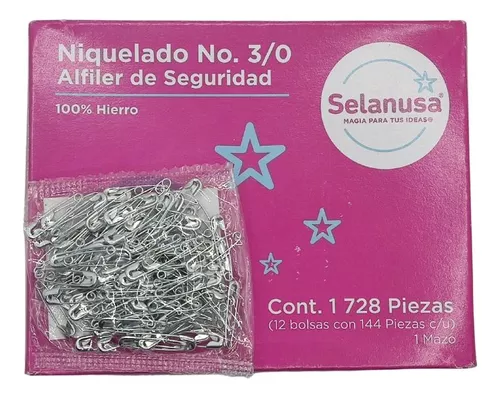 ALFILERES DE SEGURIDAD NIQUELADOS