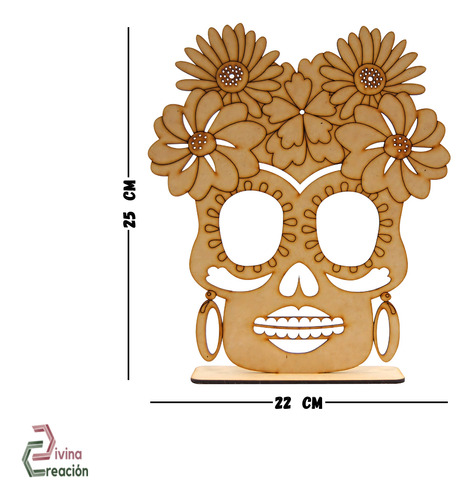 Kit 4 Caretas Figuras De Calaveras Día De Muertos Halloween
