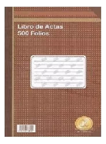 Libro De Actas 500 Folios Ediciones Alpha.