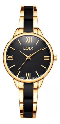 Reloj Loix L1266 Para Mujer Clásico En Acero 
