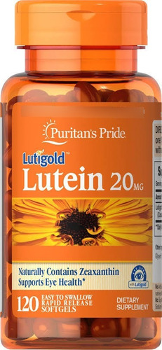 Luteina 20mg 120 Cápsulas Blandas Lutein Traída De Usa 