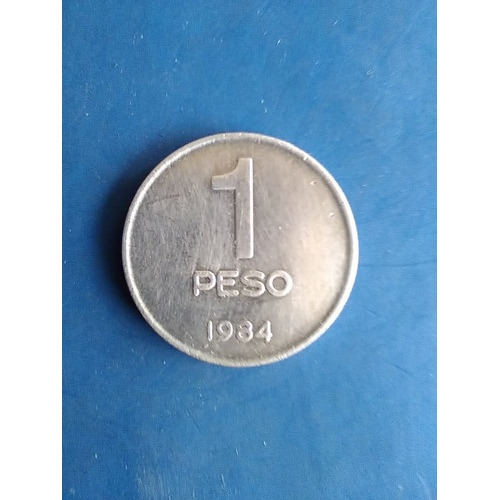 Moneda Argentina 1 Peso 1984 Congreso De La Nación