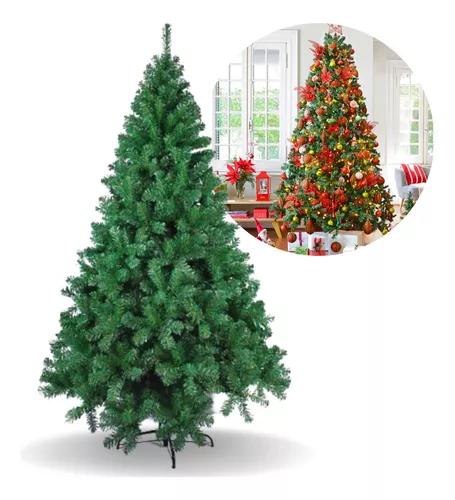 Árvore Natal Pinheiro Verde Luxo 800 Galhos 2,10m + Brinde - Mundial Casa e  Presentes