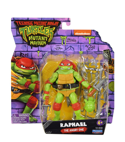  Playmates Toys Figura De Acción Bandai Teenage Mutant Ninja Raphael 3+