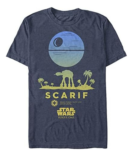 Camiseta Con Star Wars Y Tall Rogue One Scarif Star C