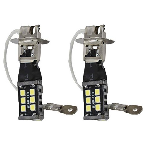 2x Blanco 6000k Led H3 15w Alta Potencia 2835 Conducciã...