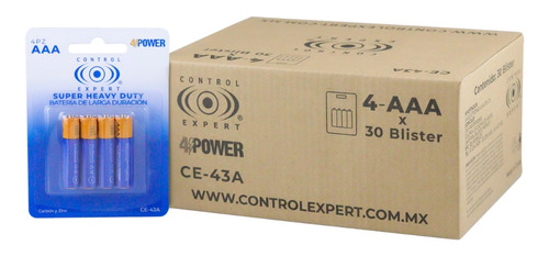 Pilas Baterias Aaa Control Expert 1.5v 120 Pila Caja 30 Blis