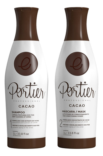 Portier Cacao Suave Y Brillante Cepillo Progresivo - 1 Litro