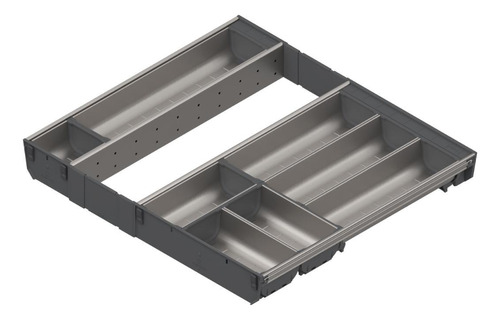 Divisor De Talheres Orga-line Blum Inox Escovado Cinza