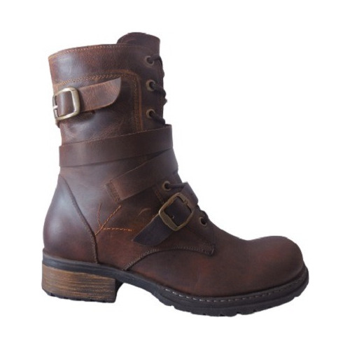 Bota Tipo Hipster Para Mujer Calzado Guerreros Ji-05 Coñac