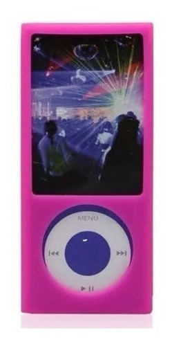 Capa Silicone Apple iPod Nano 5 Ger Roxa Verde Rosa Transpar