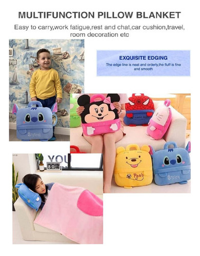 Almohada Manta De Viaje 3 En 1 Para Niños De 0-1 Suave