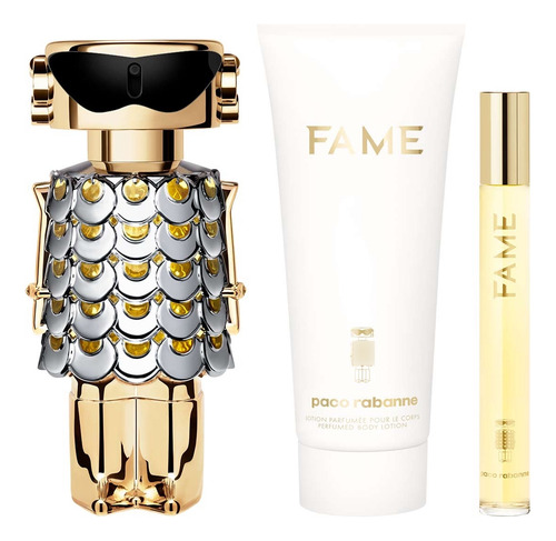 Loción corporal Rabanne Fame de 80 ml, 100 ml, más bolsa de perfume de 10 ml, volumen unitario 190 ml