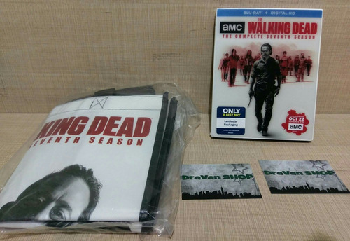The Walking Dead Temporada 7 Blu Ray Serie Lenticular Bolsa