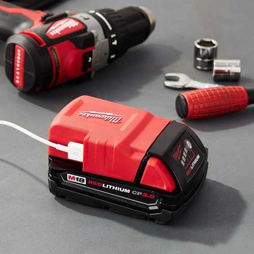 Cargador Usb Milwaukee M18 49-24-2371 Para Celular Tablet